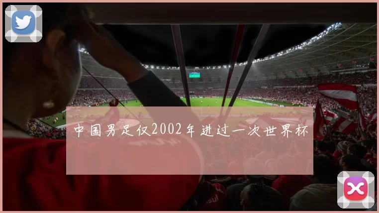中国男足仅2002年进过一次世界杯